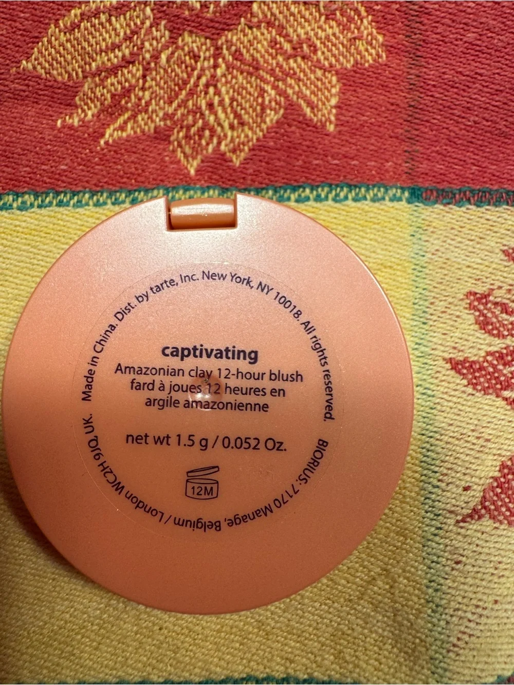 4 Tarte Natural Warm Peach Pink Blush